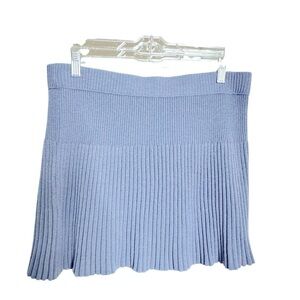 5 for $40 
Arie NWT Heather Blue Sweater Ribbed Mini Skirt sz L
